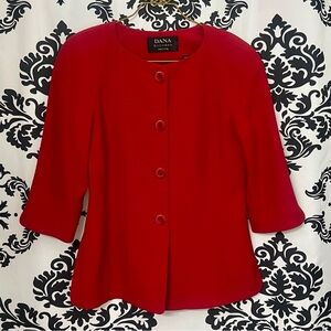 Vintage Dana Buchman Scarlet Women's Blazer